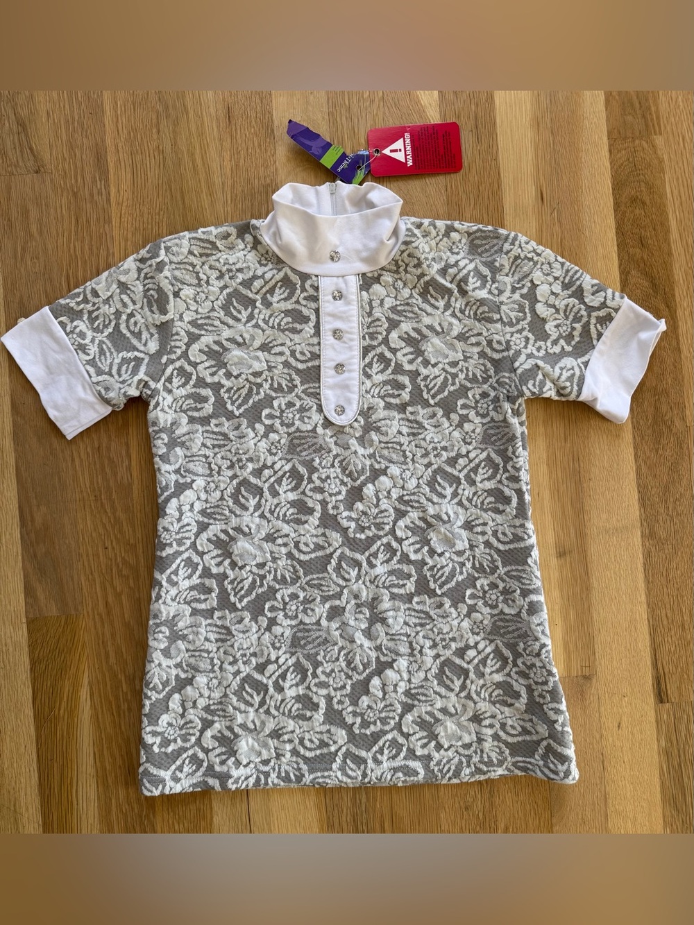 Equi Theme equestrian ladies short sleeve show shirt